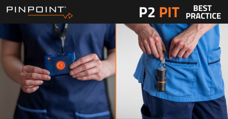 Two images side by side, one of the Badge PIT on the left, on the right the P2 PIT
